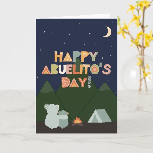 Vaderdag Kaart voor Abuelito (Gele Bloem)