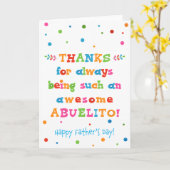 Vaderdag Kaart voor Abuelito (Gele Bloem)