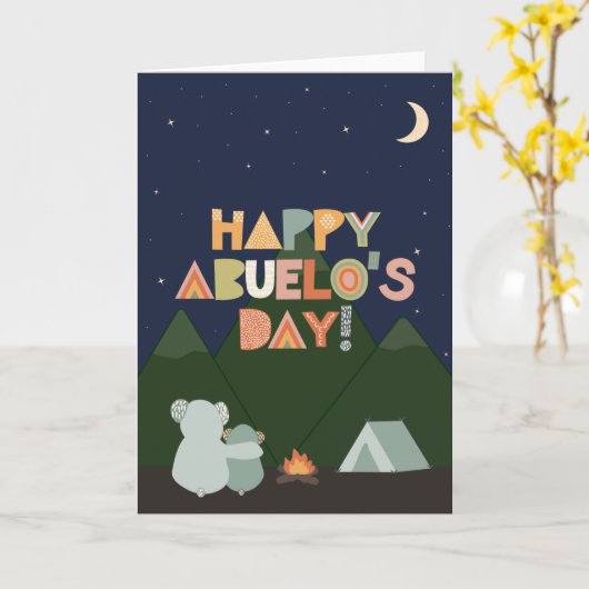 Vaderdag Kaart voor Abuelo (Gele Bloem)