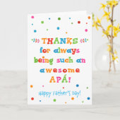 Vaderdag Kaart voor Apá (Gele Bloem)