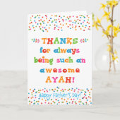 Vaderdag Kaart voor Ayah (Gele Bloem)