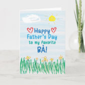 Vaderdag Kaart voor Bà (Voorkant)