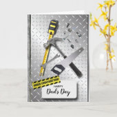 vaderdag-kaart voor bouwgereedschappen kaart (Gele Bloem)