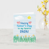 Vaderdag Kaart voor Dada (Gele Bloem)