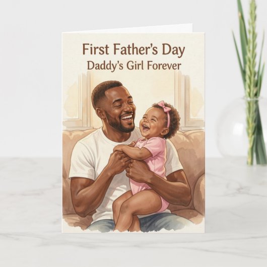 Vaderdag kaart voor Daddy's Girl (Voorkant)