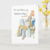 Vaderdag Kaart voor een baas (Gele Bloem)