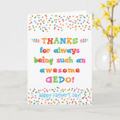 Vaderdag Kaart voor Gedo (Gele Bloem)