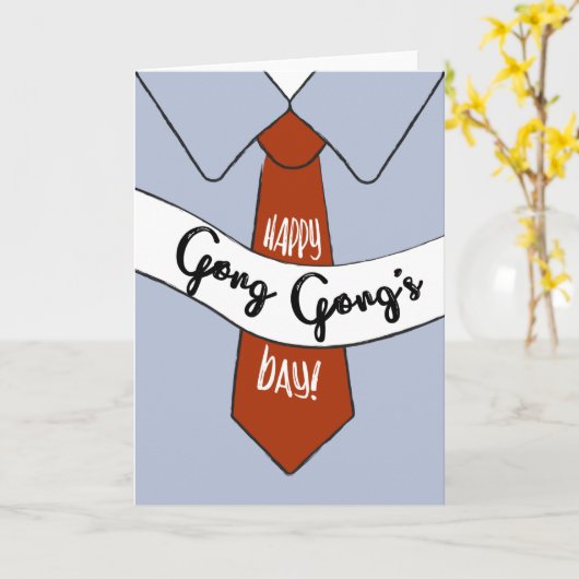 Vaderdag Kaart voor Gong Gong (Gele Bloem)