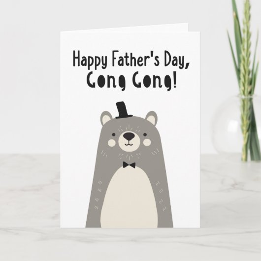 Vaderdag Kaart voor Gong Gong (Voorkant)