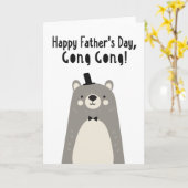 Vaderdag Kaart voor Gong Gong (Gele Bloem)