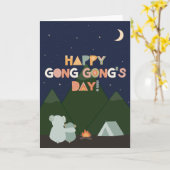 Vaderdag Kaart voor Gong Gong (Gele Bloem)