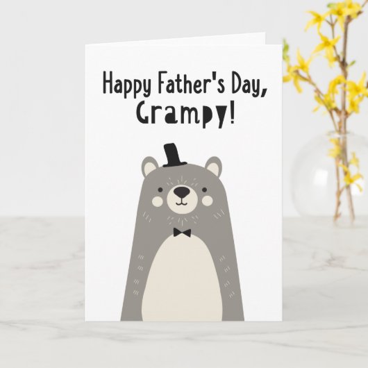 Vaderdag Kaart voor Grampy (Gele Bloem)