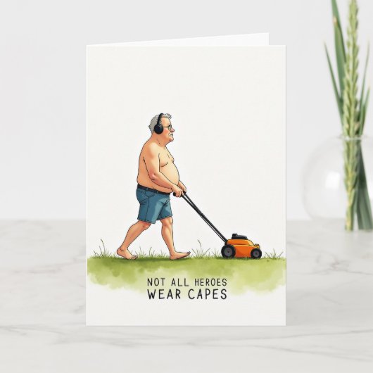 Vaderdag kaart voor grijze vaders (Voorkant)