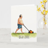 Vaderdag kaart voor grijze vaders (Gele Bloem)