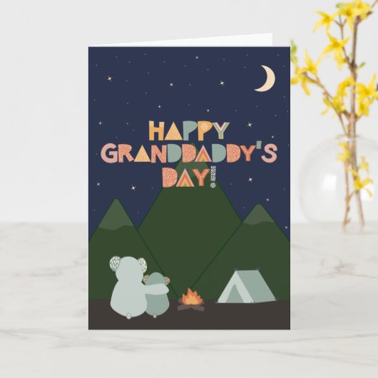 Vaderdag Kaart voor grootvader (Gele Bloem)