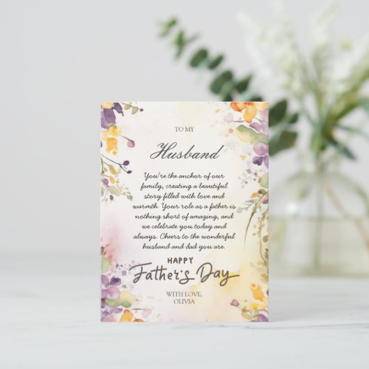 Vaderdag Kaart voor man Van Vrouw Liefde (Staand voorkant)