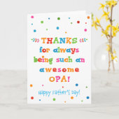 Vaderdag Kaart voor Opa (Gele Bloem)