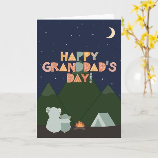 Vaderdag Kaart voor opa (Gele Bloem)