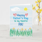 Vaderdag Kaart voor Pa (Gele Bloem)