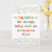 Vaderdag Kaart voor Pai (Gele Bloem)