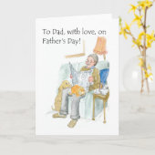 Vaderdag Kaart voor papa (Gele Bloem)