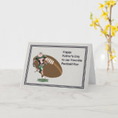 Vaderdag Kaart voor papa die Football leuk vindt (Gele Bloem)