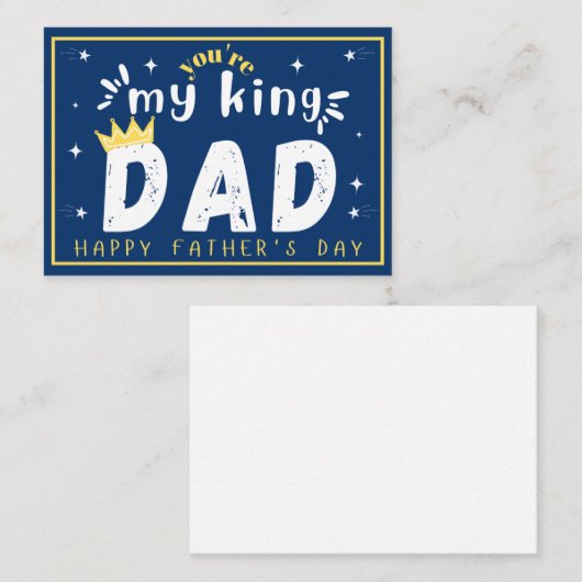 Vaderdag Kaart voor papa Notitiekaartje (Voorkant / Achterkant)