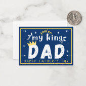 Vaderdag Kaart voor papa Notitiekaartje (Voorkant / Achterkant in situ)