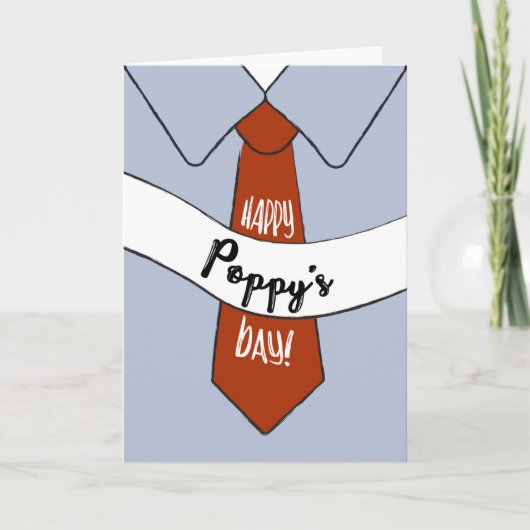 Vaderdag Kaart voor papaver (Voorkant)