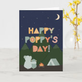 Vaderdag Kaart voor papaver (Gele Bloem)