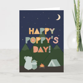 Vaderdag Kaart voor papaver