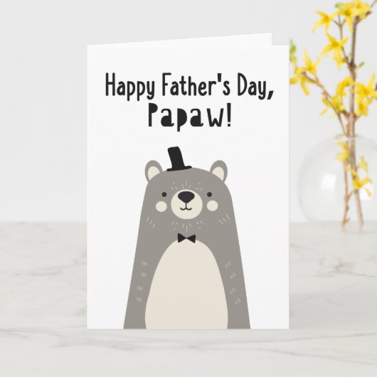 Vaderdag Kaart voor Papaw (Gele Bloem)