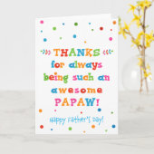 Vaderdag Kaart voor Papaw (Gele Bloem)