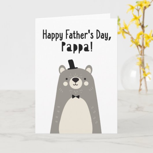 Vaderdag Kaart voor Pappa (Gele Bloem)