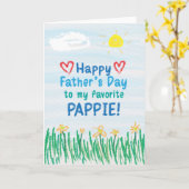 Vaderdag Kaart voor Pappie (Gele Bloem)