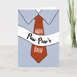 Vaderdag Kaart voor Paw Paw