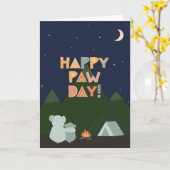 Vaderdag Kaart voor Paw Paw (Gele Bloem)