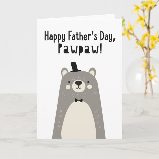 Vaderdag Kaart voor Pawpaw (Gele Bloem)