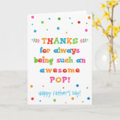 Vaderdag Kaart voor Pop (Gele Bloem)