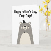 Vaderdag Kaart voor Pop Pop (Gele Bloem)