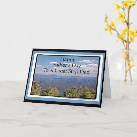 Vaderdag Kaart voor Step Dad (Gele Bloem)