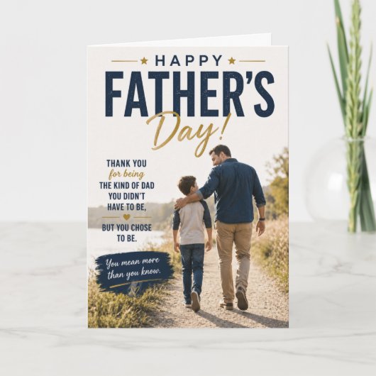 Vaderdag kaart voor stiefvader (Voorkant)