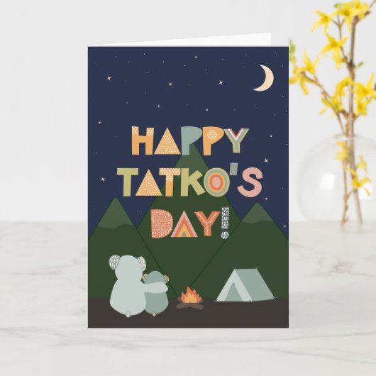 Vaderdag Kaart voor Tatko (Gele Bloem)