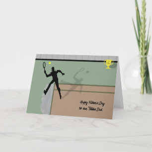 Vaderdag Kaart voor Tennis Dad