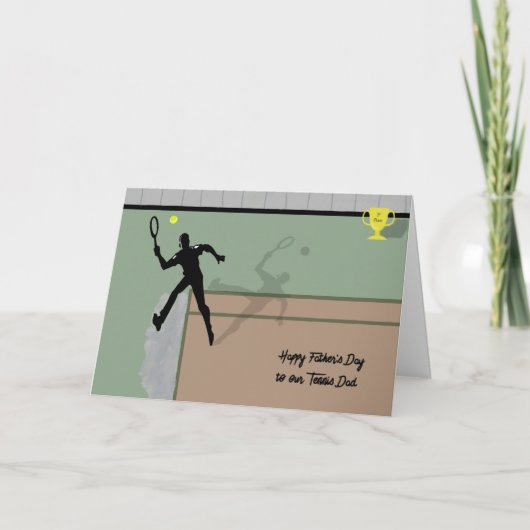 Vaderdag Kaart voor Tennis Dad (Voorkant)