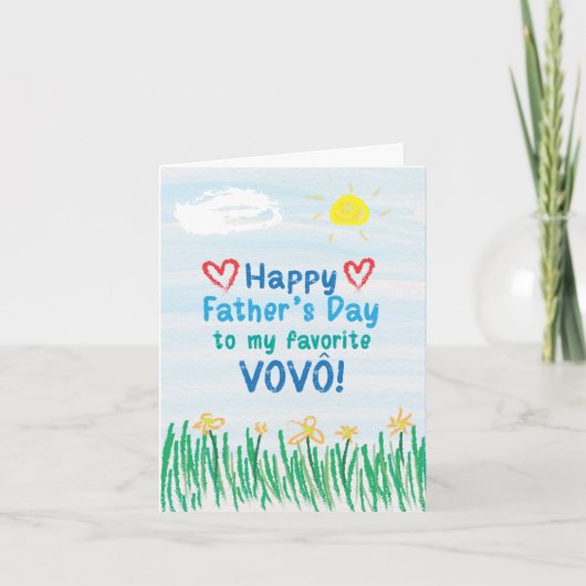 Vaderdag Kaart voor Vovô (Voorkant)
