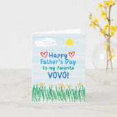 Vaderdag Kaart voor Vovô (Gele Bloem)