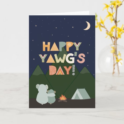 Vaderdag Kaart voor Yawg (Gele Bloem)