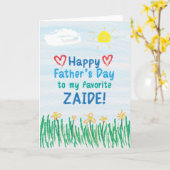 Vaderdag Kaart voor Zaide (Gele Bloem)