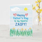 Vaderdag Kaart voor Zaidy (Gele Bloem)